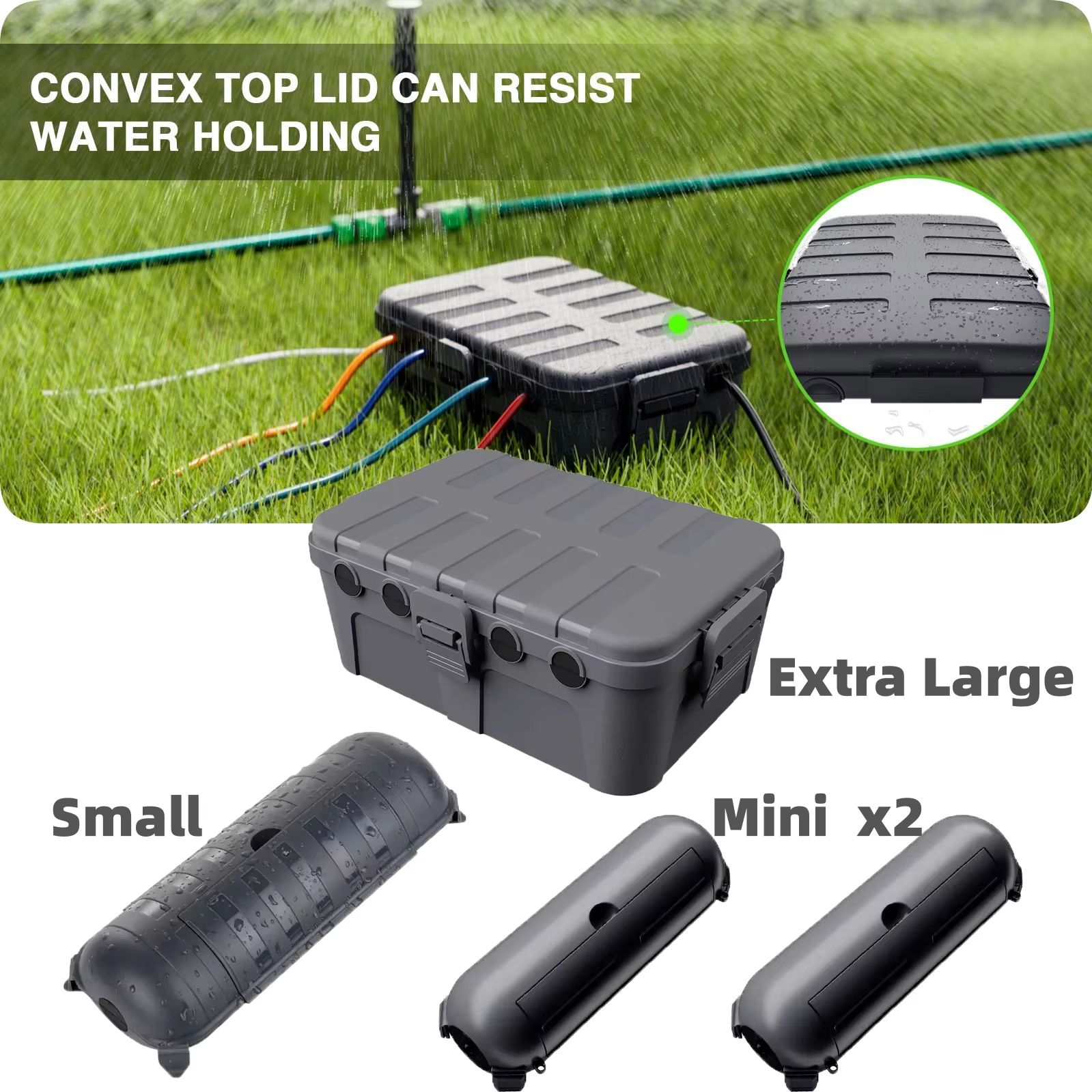 Outdoor Power Outlet Cover - Large Weatherproof Outdoor Electrical Box Cable