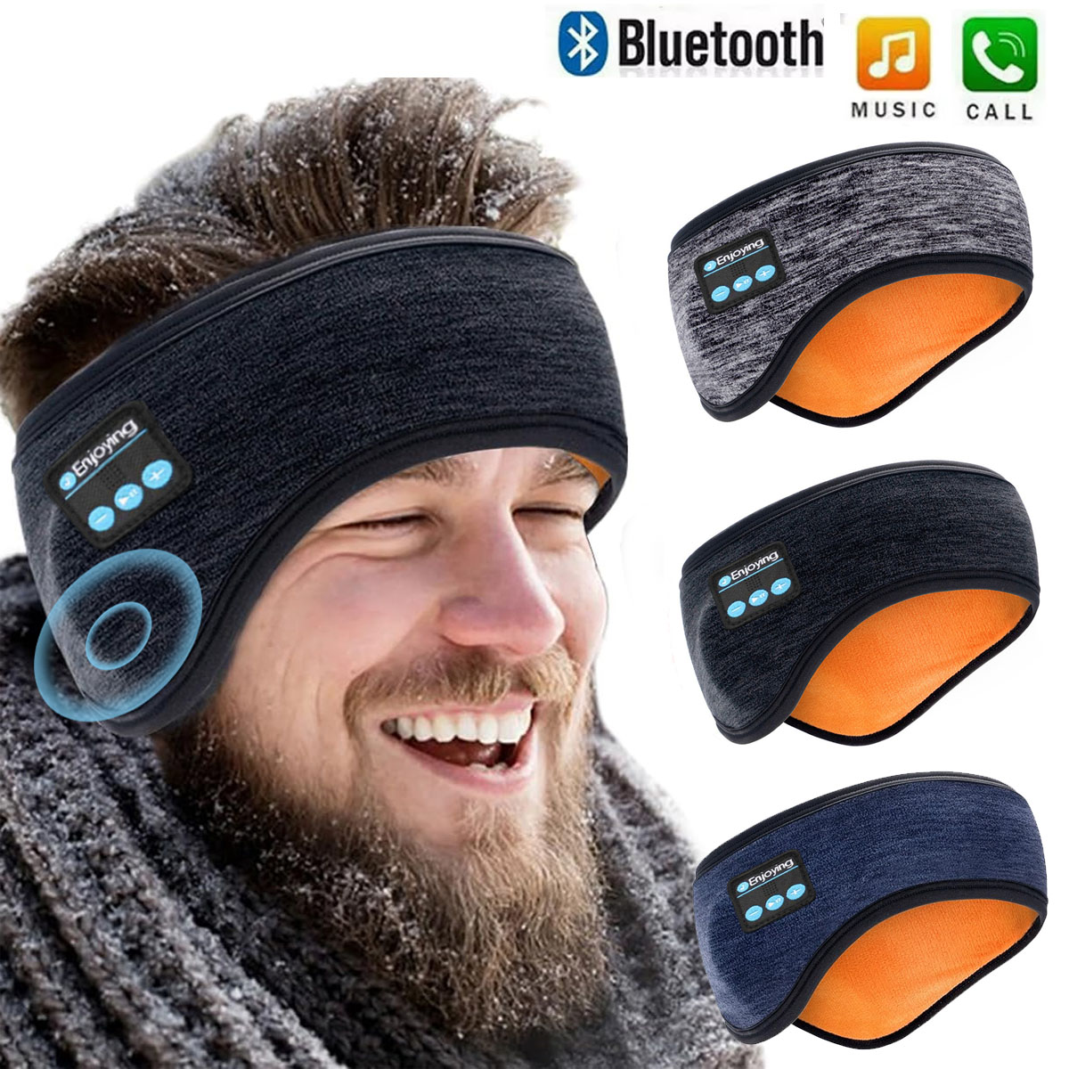 Outdoor Power Outlet Cover - Wireless Bluetooth Headphones Headband Unisex Sports