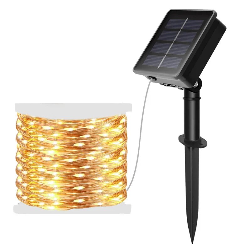 Outdoor Power For Christmas Lights - 100 LED Solar Fairy Waterproof Copper