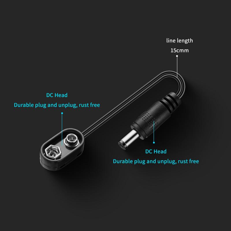 9V Battery Clip Converter Male - Outdoor Power Jack 评论和价格
