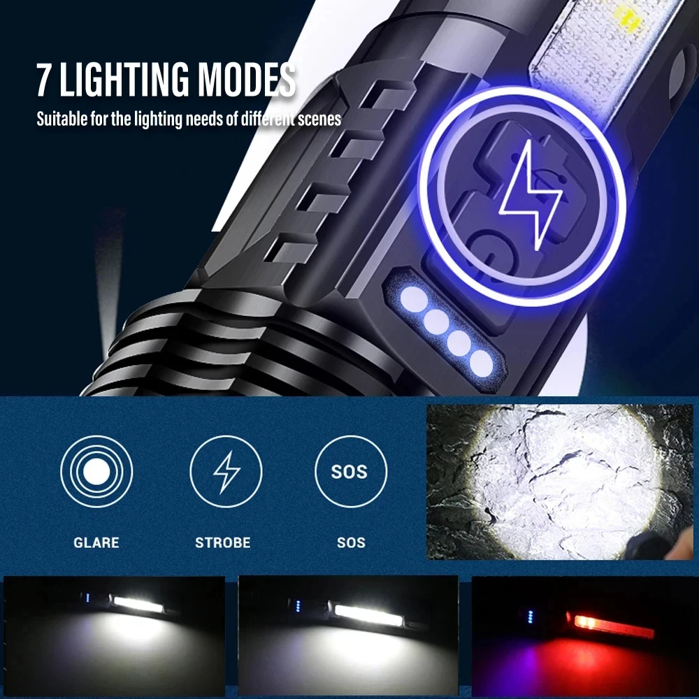 Powerful LED Flashlight Rechar - Outdoor Power For Lights 评论和价格