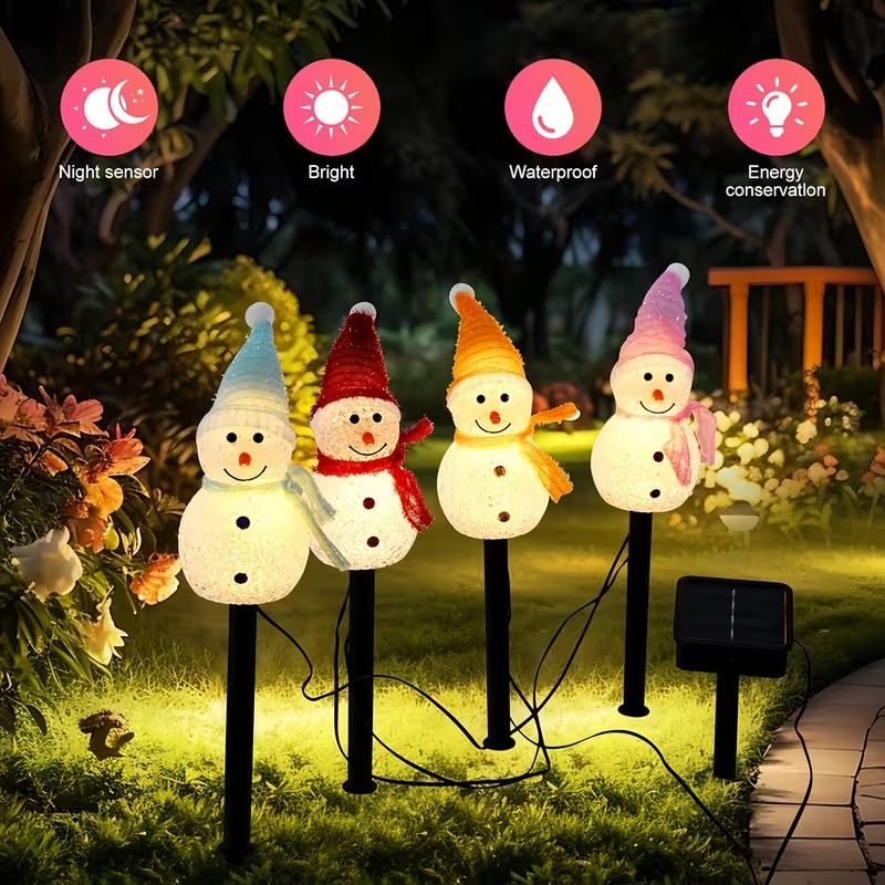 1-4PCS Christmas Solar Powered - Outdoor Power For Christmas Lights 评论和价格