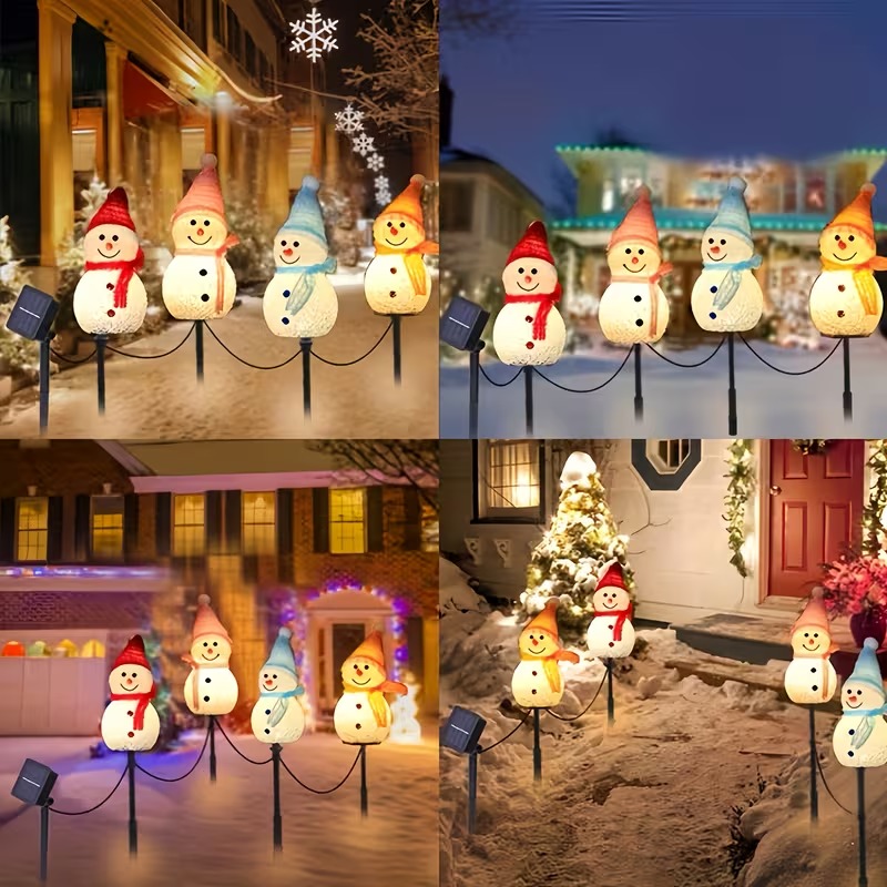 1-4PCS Christmas Solar Powered - Outdoor Power For Christmas Lights 评论和价格