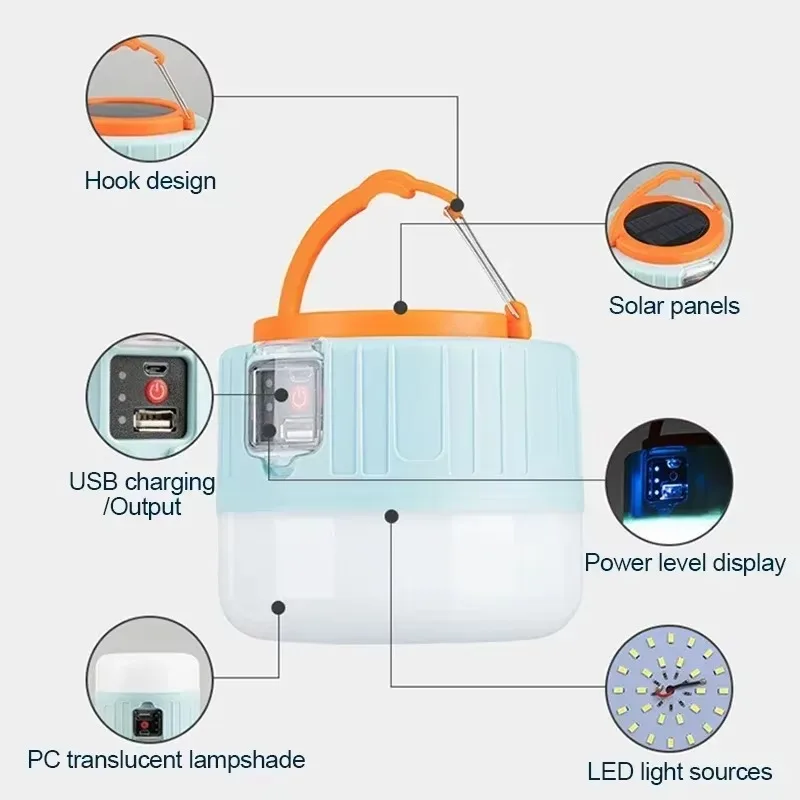 Solar Camping Lantern Recharge - Outdoor Power For Lights 评论和价格