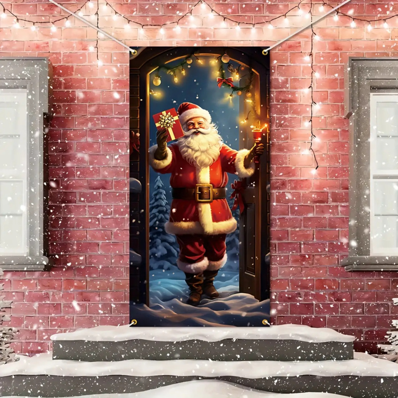 1pc 2D flat, festive Santa Cla - Outdoor Power For Wedding 评论和价格