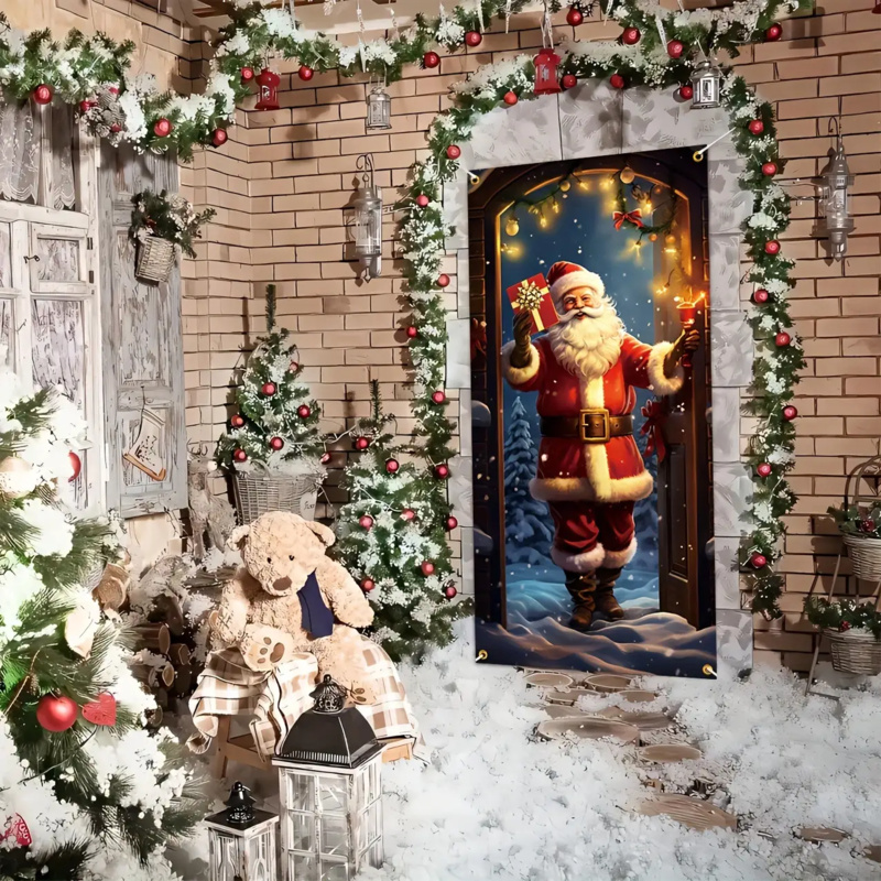 1pc 2D flat, festive Santa Cla - Outdoor Power For Wedding 评论和价格