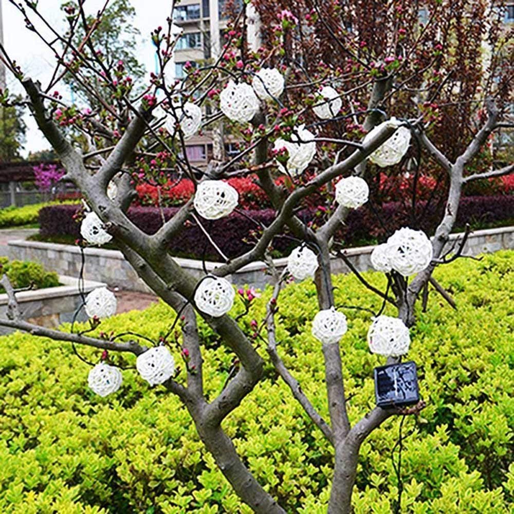 Solar Globe String Light Outdo - Outdoor Power For Gazebo 评论和价格