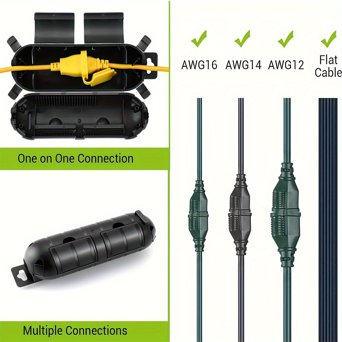 Extension Cord Plug Connection - Outdoor Power Outlet Cover 评论和价格