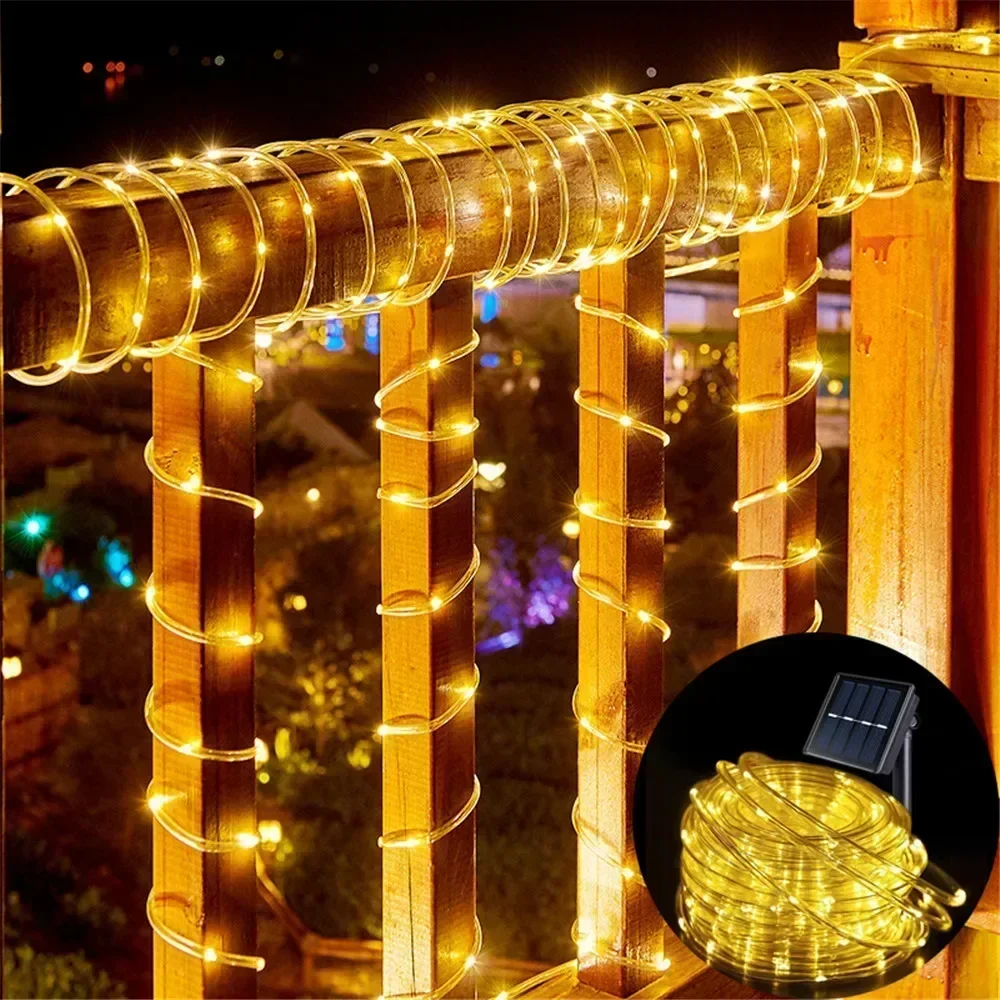 Solar Rope Lights 8 Modes Ligh - Outdoor Power For Gazebo 评论和价格