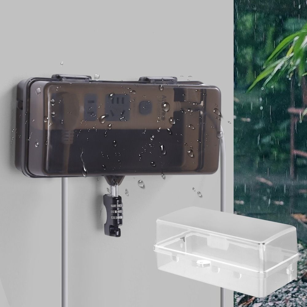 Durable Plastic Plug Box Anti- - Outdoor Power Outlet Cover 评论和价格