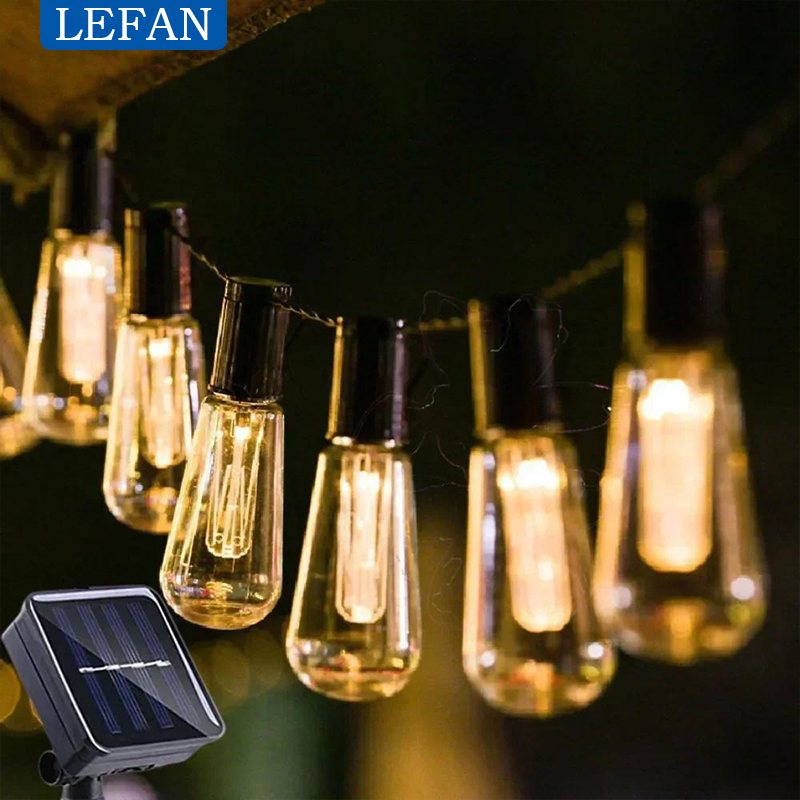 Solar Powered Led Outdoor Stri - Outdoor Power For Christmas Lights 评论和价格