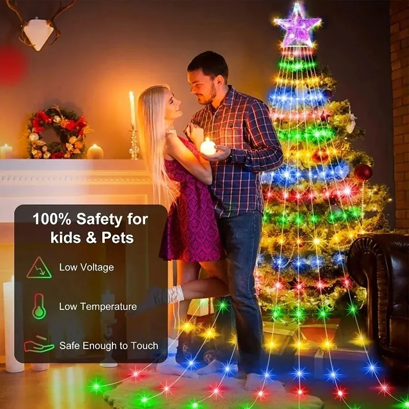 USB Powered Star Waterfall LED - Outdoor Power For Christmas Lights 评论和价格