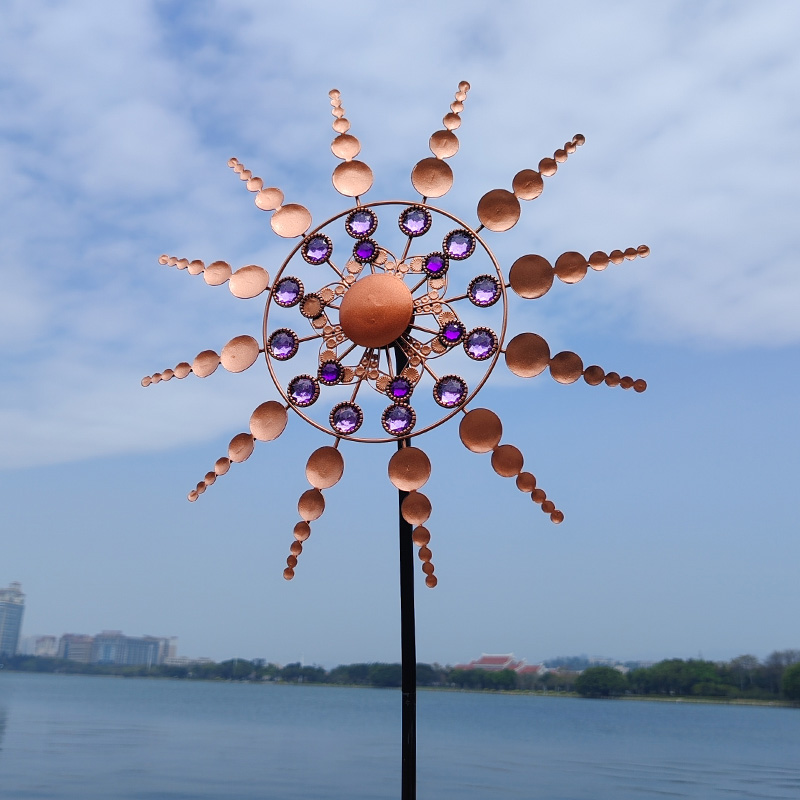 Sunflower Iron Windmill Spinne - Outdoor Power And Plant 评论和价格