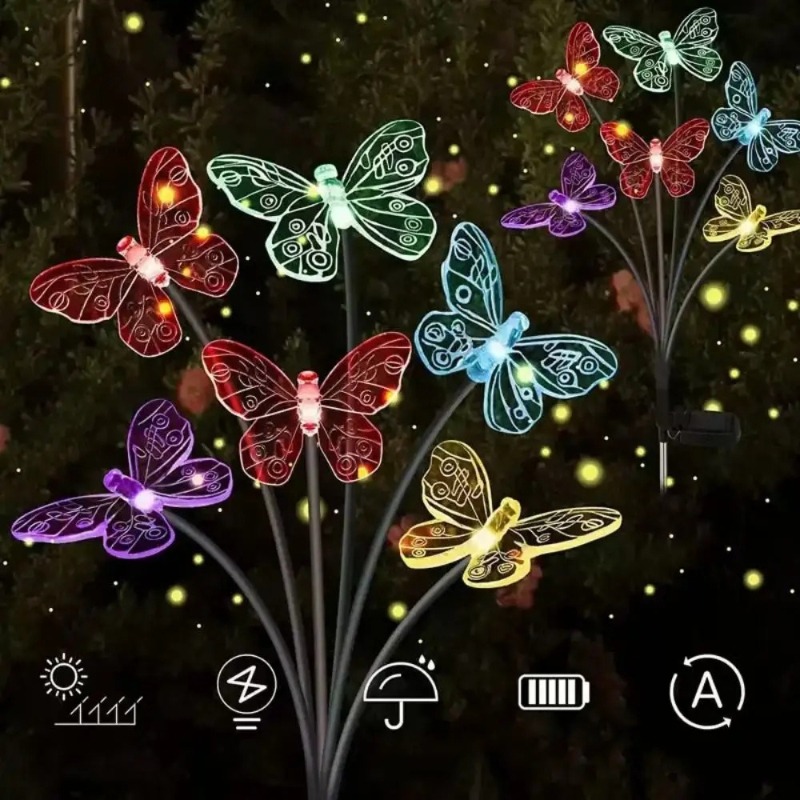 Solar Powered Butterfly Lights - Outdoor Power For Lights 评论和价格