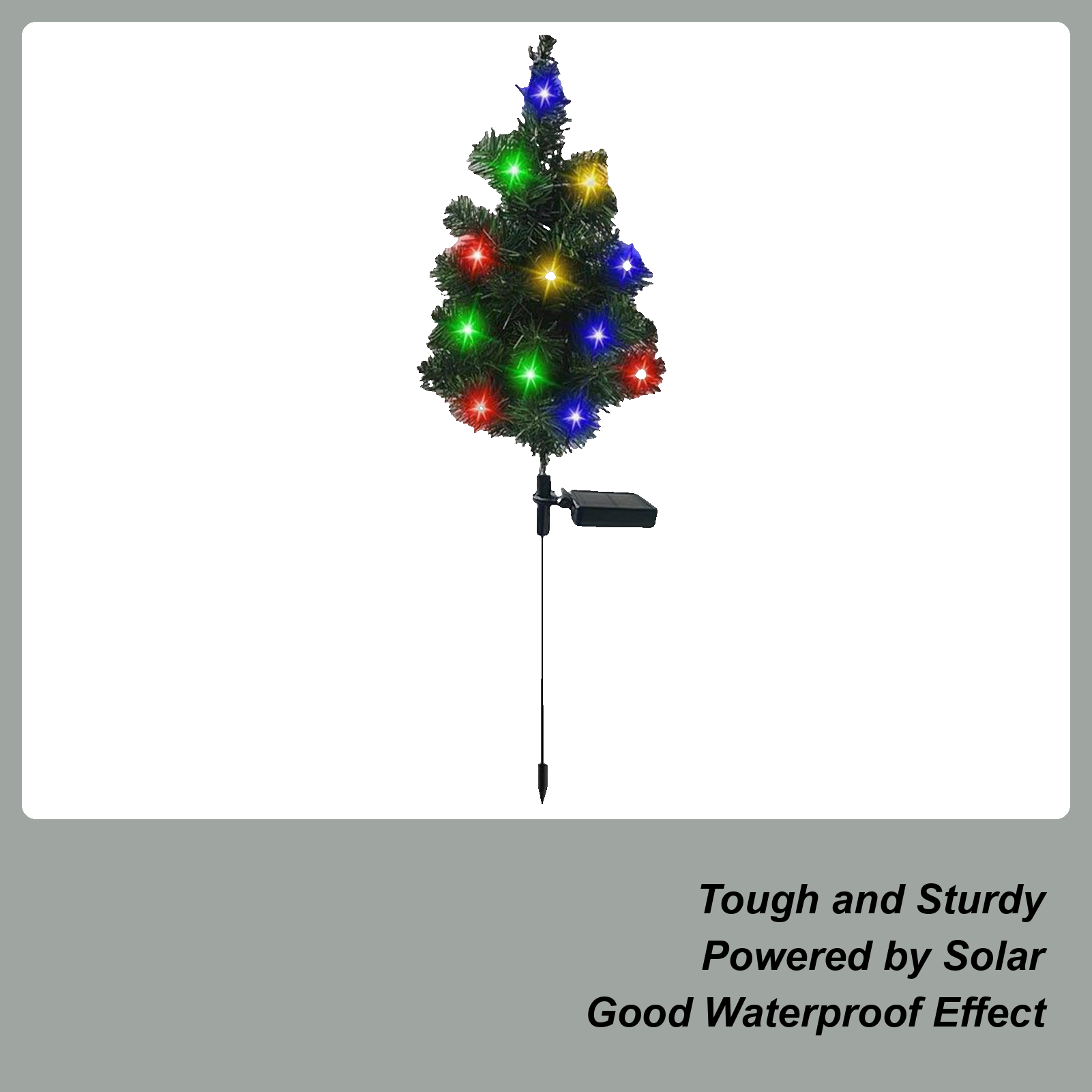 Solar Powered Christmas Tree O - Outdoor Power For Christmas Lights 评论和价格