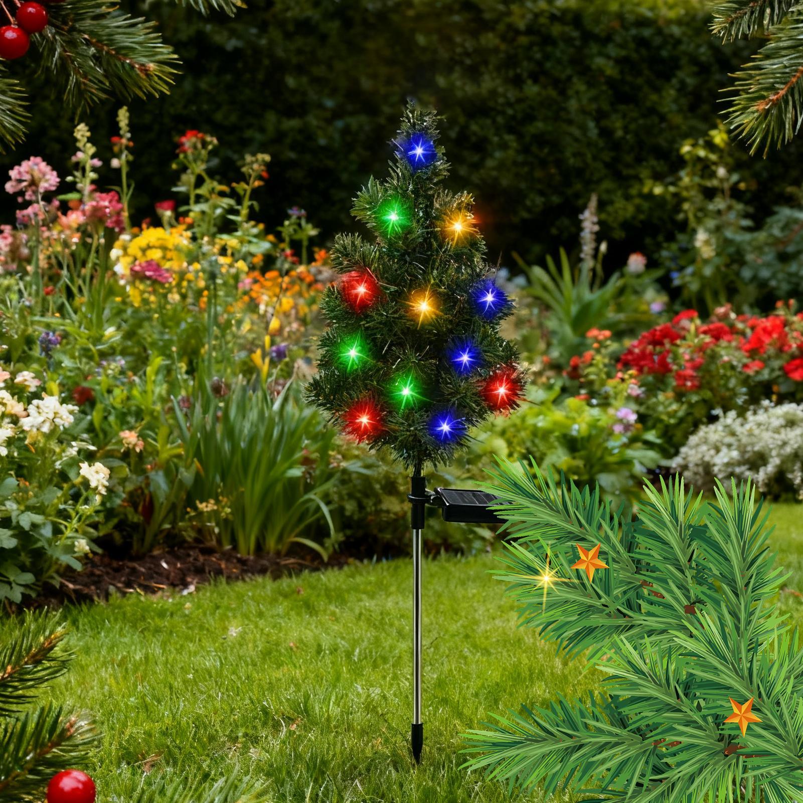 Solar Powered Christmas Tree O - Outdoor Power For Christmas Lights 评论和价格