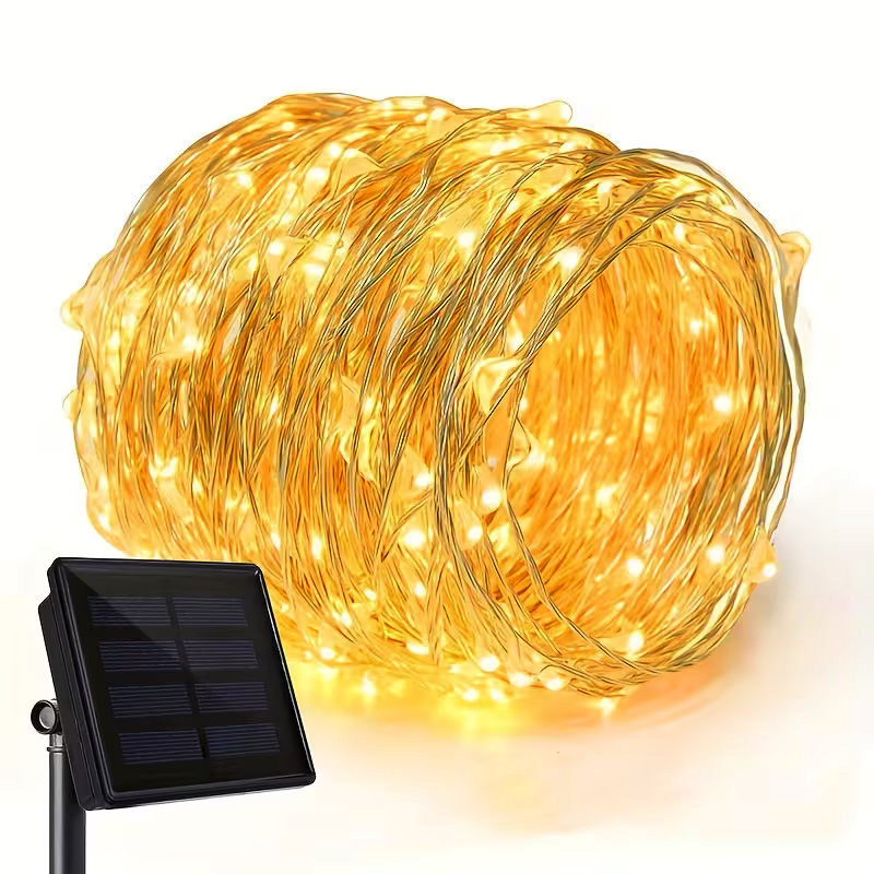Solar Power LED Garland 8 Mode - Outdoor Power And Plant 评论和价格