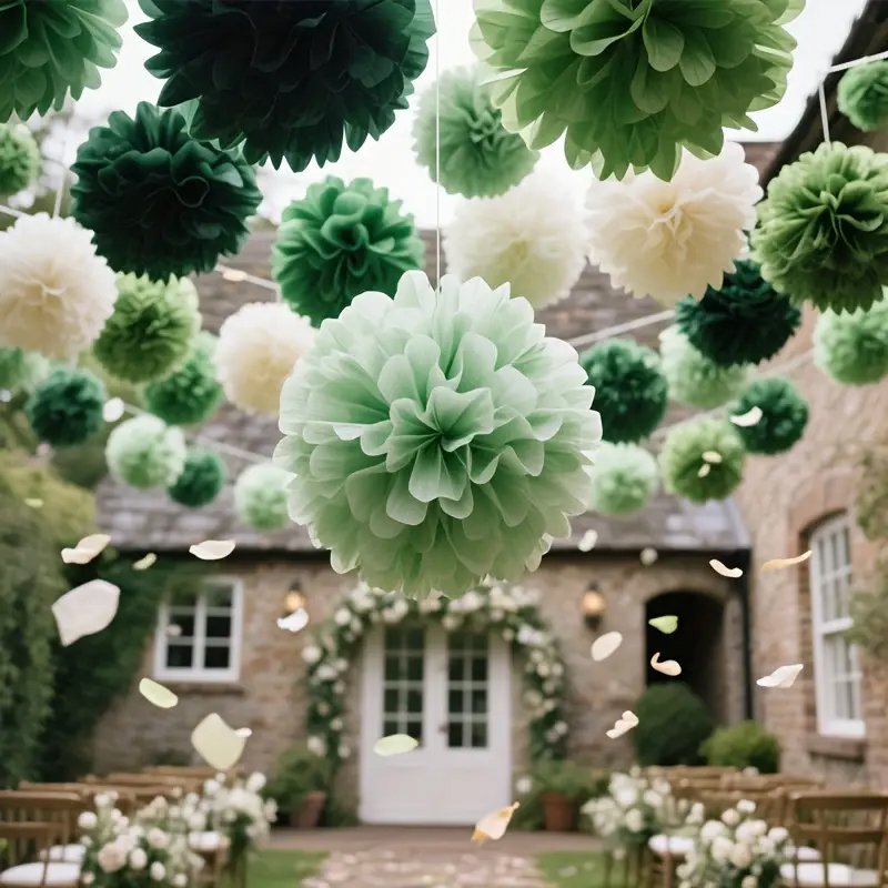30 Pieces of Bohemian Style Gr - Outdoor Power For Wedding 评论和价格