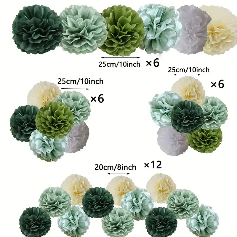 30 Pieces of Bohemian Style Gr - Outdoor Power For Wedding 评论和价格