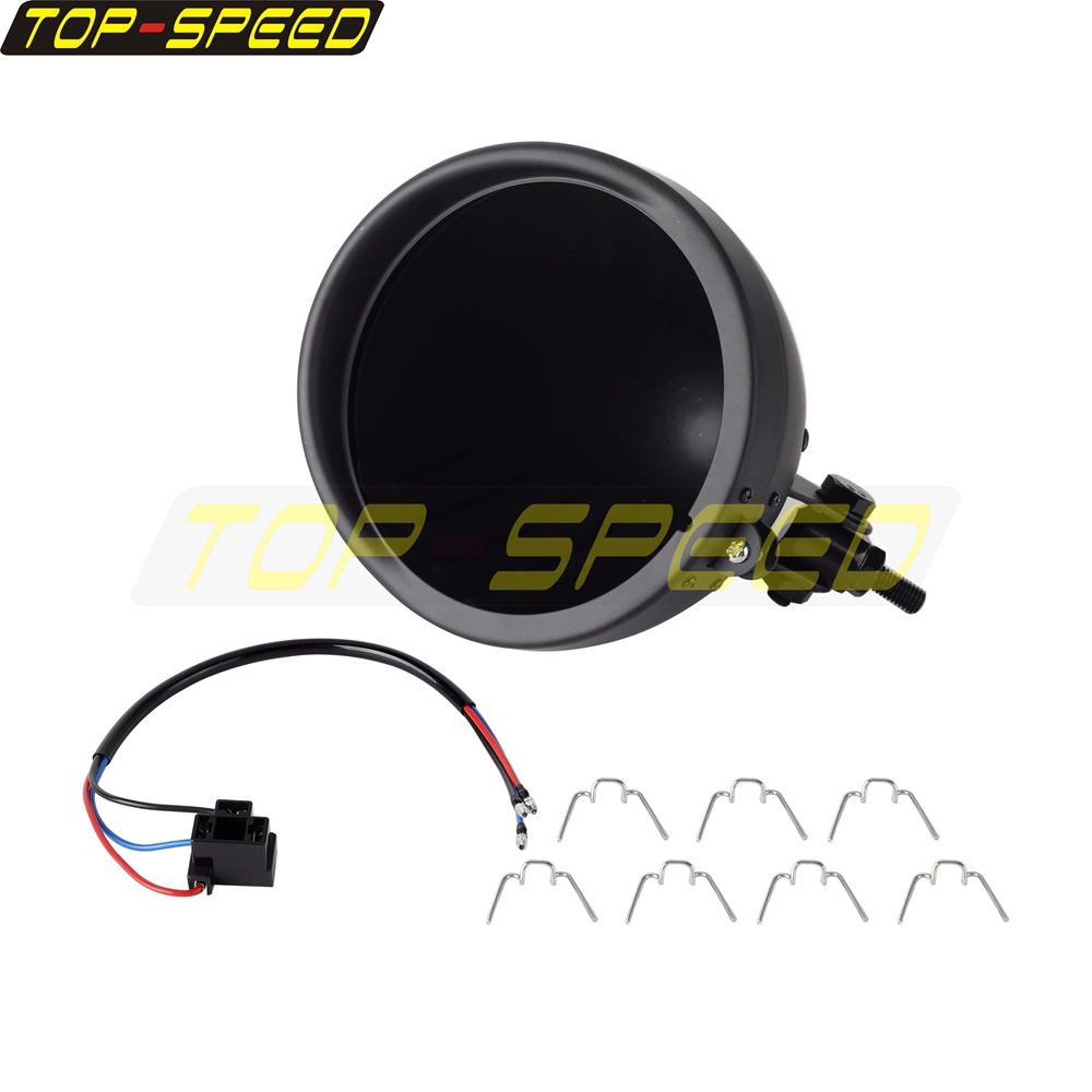 Black/Chrome Motorcycle Headla - Outdoor Power Direct 评论和价格